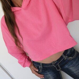 New Savage X Fenty Sweatshirt Size XL Essential Terry Hoodie Pink